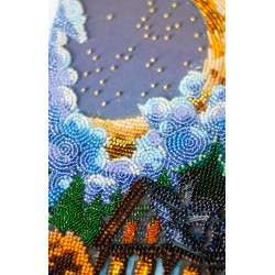 Основной набор для вышивания бисером. Тихая ночь 17x30 см AAB-948