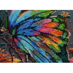 Stick-Set mit Perlen. Farbtöne des Sommers 26x39 cm AAB-947