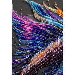 Haupt Stickpackung mit Perlen. Farbwellen 21x36 cm AAB-946