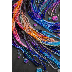 Haupt Stickpackung mit Perlen. Farbwellen 21x36 cm AAB-946