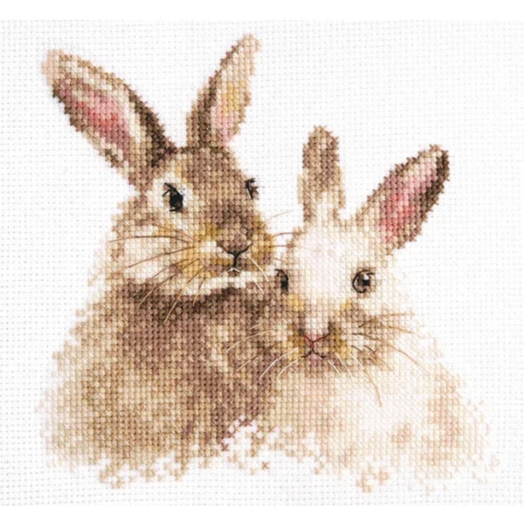 Cross-stitch kit "Cute bunnies" S1-34