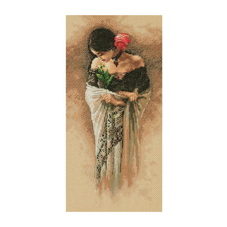 Kryželiu siuvinėjimo rinkinys 18 x 36cm The Rose D70-35331