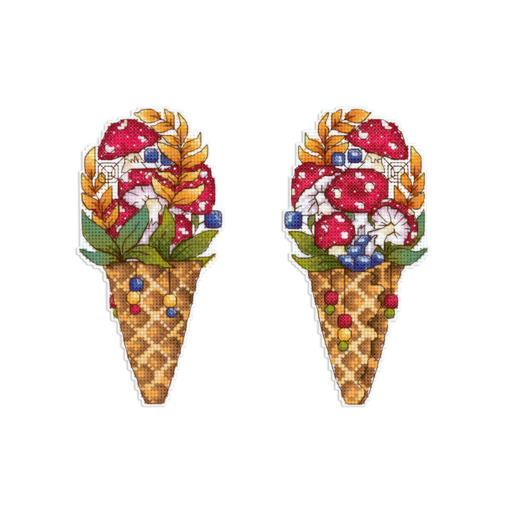 Набор для вышивания крестом «Вкус осени» 17x8 см SR-1152