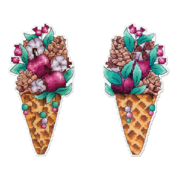 Набор для вышивания крестом "Вкус зимы" 16x8 см SR-1150