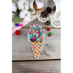 Набор для вышивания крестом "Вкус зимы" 16x8 см SR-1150