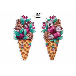 Набор для вышивания крестом "Вкус зимы" 16x8 см SR-1150