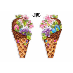 Набор для вышивания крестиком «Вкус весны» 17x9 см SR-1149