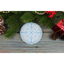 Kreuzstich-Set „Neujahrstee-Party“ 9x9 cm SR-1103