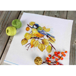 Kreuzstich-Set "Im Herbstwald" 18x19 cm SNV-923