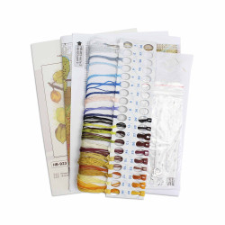 Kreuzstich-Set "Im Herbstwald" 18x19 cm SNV-923