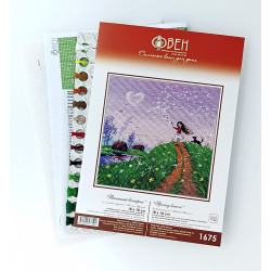 Kreuzstich-Set "Frühlingsbrise" 18x18 cm S1675