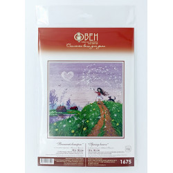 Kreuzstich-Set "Frühlingsbrise" 18x18 cm S1675