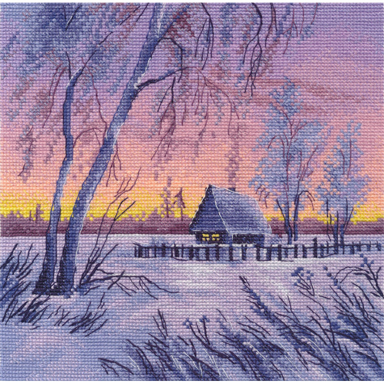 Kreuzstich-Set "Winterabend" S1669