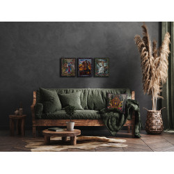 Kryželio siuvinėjimo rinkinys PANNA "Slavų mitologija. Zmei Gorynich" 27 x 36,5 cm PVS-7440