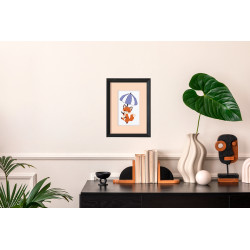 Kryželiu siuvinėjimo rinkinys KLART "Pasivaikščiojimas po skėčiu" 11 x 16,5 cm KL12-070