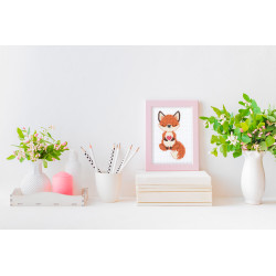 Kryželio siuvinėjimo rinkinys KLART "Meilės lapė" 9 x 13 cm KL12-069