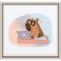 Kryželiu siuvinėjimo rinkinys KLART "Aš visai apie darbą" 14,5 x 12 cm KL12-068