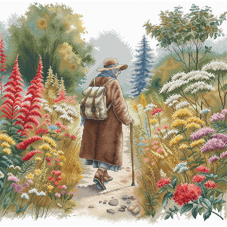 Цветочная тропа - Набор для вышивания крестиком AVA-P107