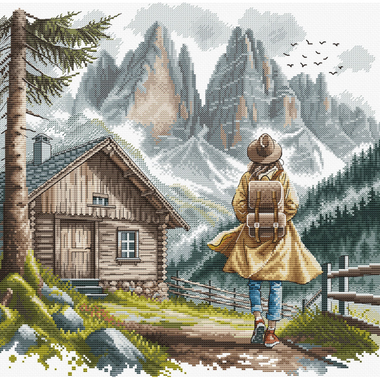 Под горным небом - Набор для вышивания крестом AVA-P033
