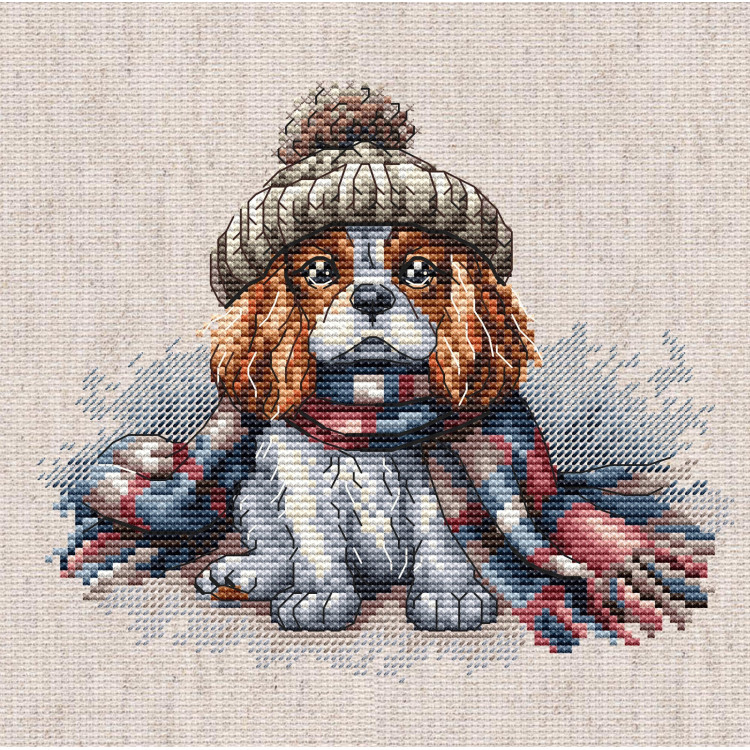 Cavalier King Charles Spaniel - Kreuzstich-Set AVA-P037