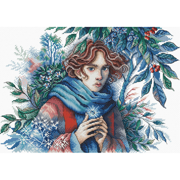 Das Gesicht des Winters - Kreuzstich-Set AVA-P063