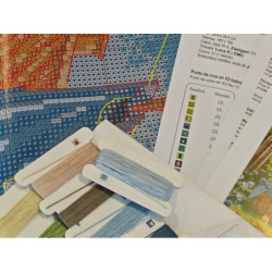 Frühling auf dem Bauernhof - Kreuzstich-Set AVA-P159