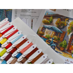 Die Blaue Vespa - Stickereiset AVA-P168