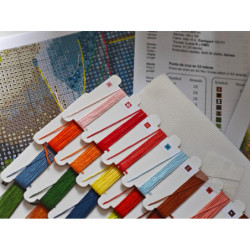 Die Blaue Vespa - Stickereiset AVA-P168