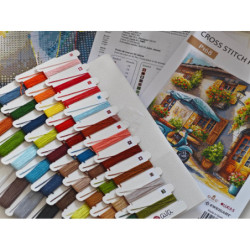 Die Blaue Vespa - Stickereiset AVA-P168