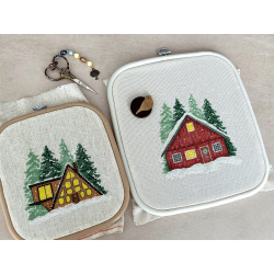 Rotes Haus - Kreuzstich-Set AVA-P004