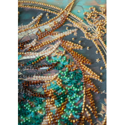 Mittelgroßer Stickpackung mit Perlen „Breath of Fire“ 20x20 cm AAMB-122