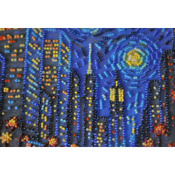 Vidutinio dydžio karoliukų siuvinėjimo rinkinys "Gyvybės ritmas" 20x20 cm AAMB-121