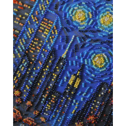 Vidutinio dydžio karoliukų siuvinėjimo rinkinys "Gyvybės ritmas" 20x20 cm AAMB-121