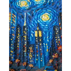 Vidutinio dydžio karoliukų siuvinėjimo rinkinys "Gyvybės ritmas" 20x20 cm AAMB-121