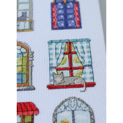 Siuvinėjimo kryželiu rinkiniai "9 mažos jaukios pasakos" 18x24 cm AAH-284