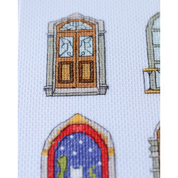 Siuvinėjimo kryželiu rinkiniai "9 mažos jaukios pasakos" 18x24 cm AAH-284