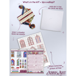 Siuvinėjimo kryželiu rinkiniai "9 mažos jaukios pasakos" 18x24 cm AAH-284