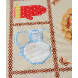 Kryželiu siuvinėjimo rinkiniai "Obuolių pyragas" 35x35 cm AAH-280