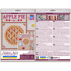 Kryželiu siuvinėjimo rinkiniai "Obuolių pyragas" 35x35 cm AAH-280