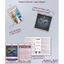 Mini karoliukų siuvinėjimo rinkinys "Infinity" 15x15 cm AAM-261