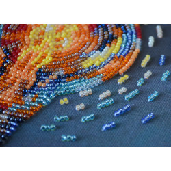 Mini karoliukų siuvinėjimo rinkinys "Bring the light" 15x15 cm AAM-260