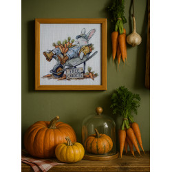 Наборы для вышивания крестиком «Бесплатная морковь» 20x18 см AAH-288