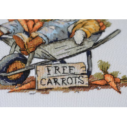 Наборы для вышивания крестиком «Бесплатная морковь» 20x18 см AAH-288