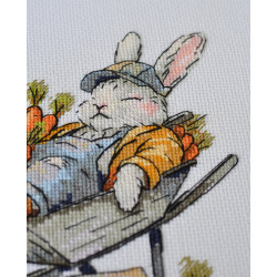 Наборы для вышивания крестиком «Бесплатная морковь» 20x18 см AAH-288