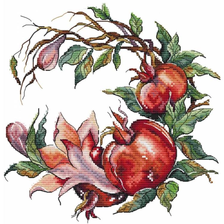 Kreuzstich-Set "Granatapfel" SANG-09