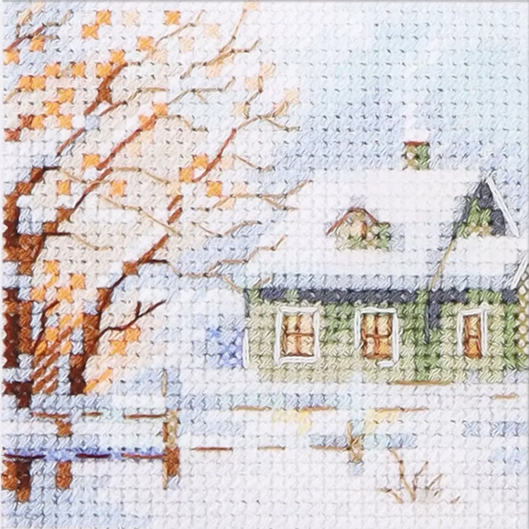 Kryželiu siuvinėjimo rinkinys "Atėjo žiema. Sniego" S0-240