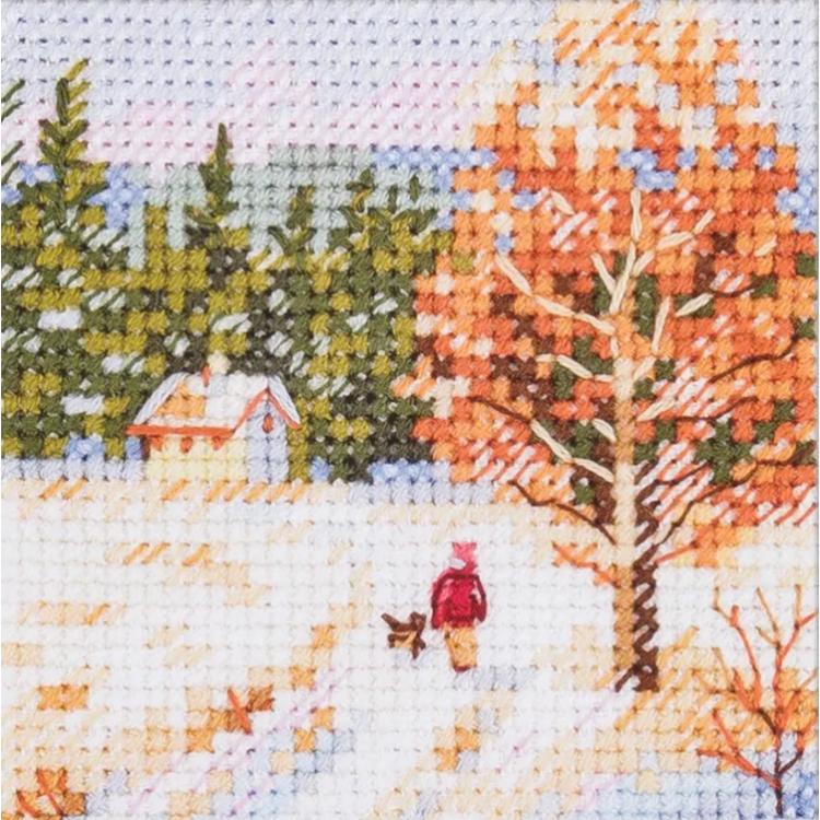 Kreuzstich-Set "Der Winter kam. Heimweg" S0-239