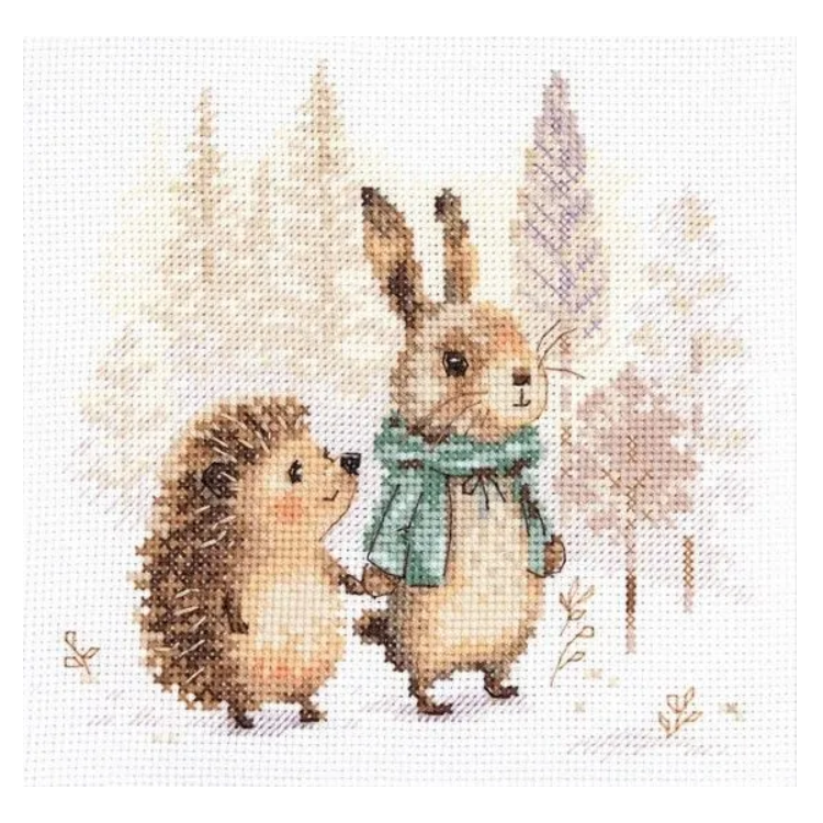 Kreuzstich-Set "Märchen des Waldes. Hase und Igel" S0-244