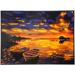 Bedruckte Leinwand 40x30 Eine ruhige Hafenlandschaft CDA10520W