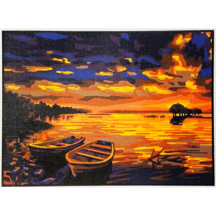 Bedruckte Leinwand 40x30 Eine ruhige Hafenlandschaft CDA10520W